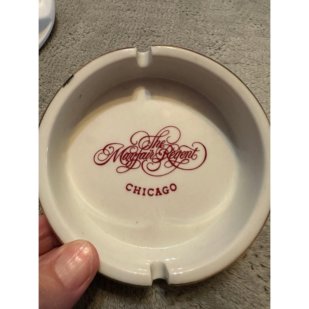 vintage ashtray from The Mayfair Regent Hotel in Chicago